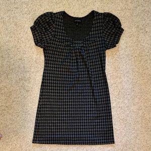 Gray & Black Houndstooth Dress